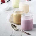 Pot de yaourt en verre