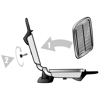 Befestigungsschraube für die Platten
