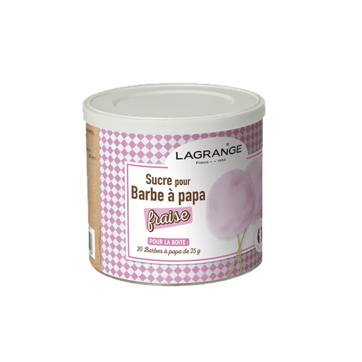 Sucre pour Barbe à papa à la Fraise