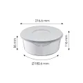 Set of 7 yoghurt jars