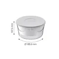 Set of 7 yoghurt jars