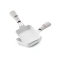Lot de 2 poêlons raclette rectangulaires céramiques