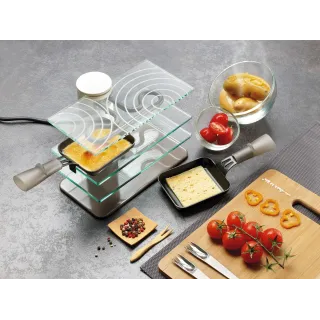 Transparence® Raclette for 2 - Elegance and Practicality for your evenings