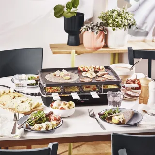 Raclette Element mit Stein- und Grillplatte