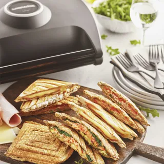 4 Gaufres Waffeleisen - Croque-Monsieur