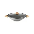 Wok lid with handle