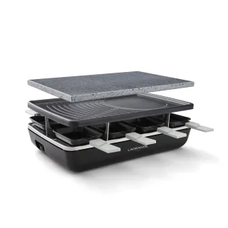 Raclette Element mit Stein- und Grillplatte