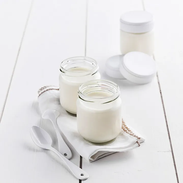 Lagrange Yoghurtmaker - Set van 7 glazen potten voor zelfgemaakte Yoghurt
