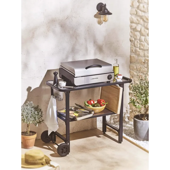 Desserte inox pliable pour Plancha – Lagrange