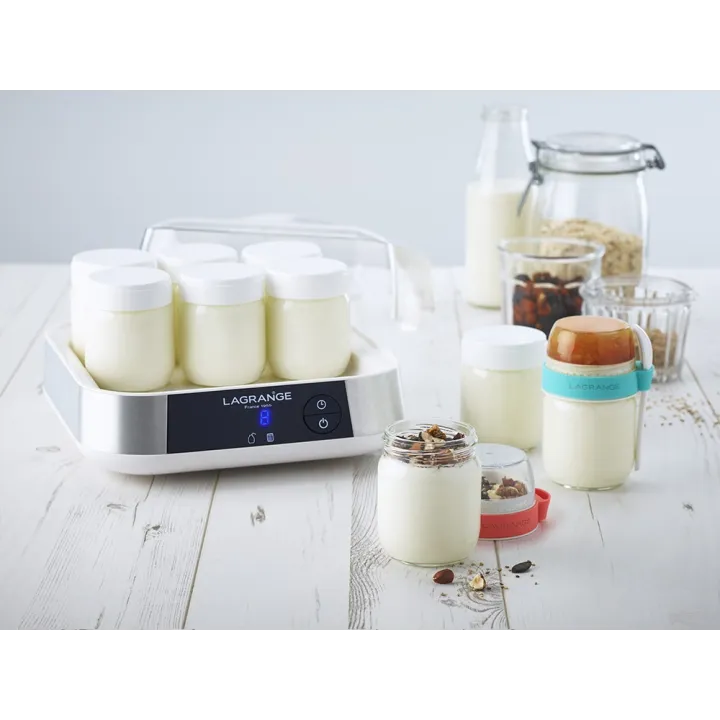 Set of 7 yoghurt jars